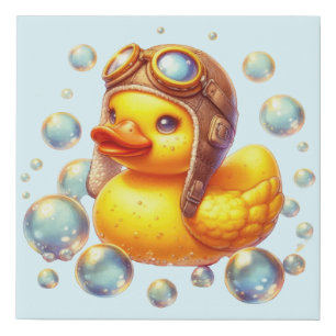 Adventure Duck Faux Canvas Print