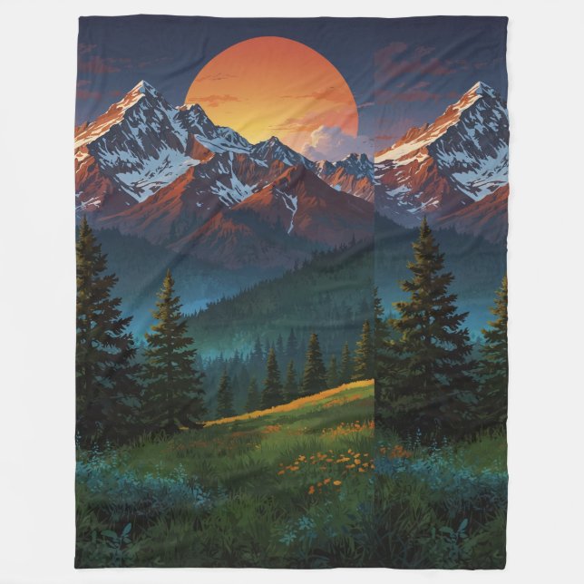 Adventure Essence Fleece Blanket (Front)