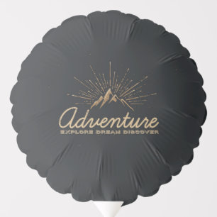Adventure Explore Dream Discover Typography Balloon