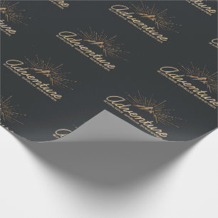 Adventure Explore Dream Discover Typography Wrapping Paper