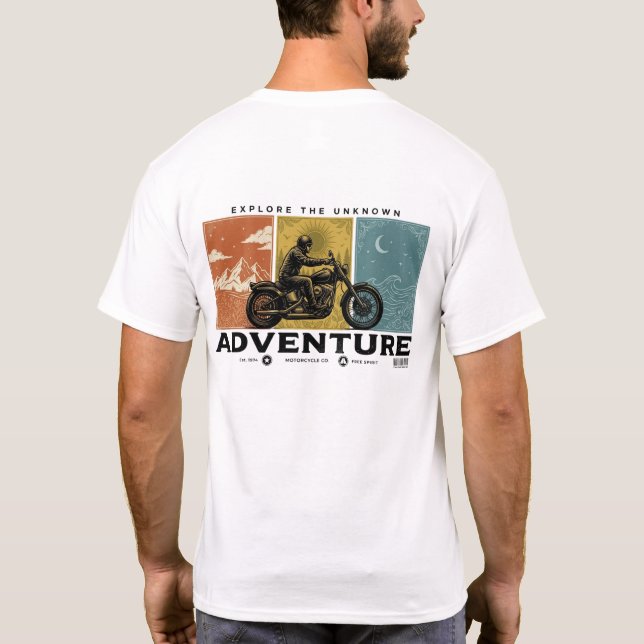 Adventure, Explore the Unknown T-Shirt (Back)