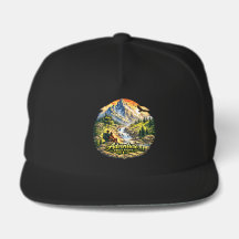 Adventure Feels Right Coastal Snapback Hat USA
