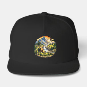 Adventure Feels Right Coastal Snapback Hat USA