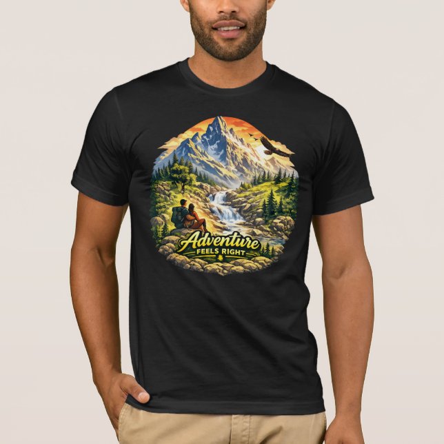 Adventure Feels Right Island Summer Tee USA (Front)