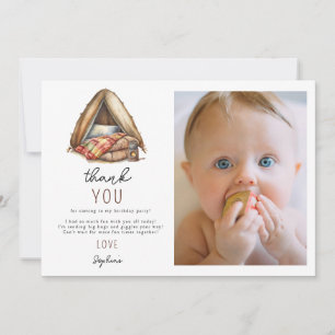 Adventure Forest Camper Birthday Thank You Card