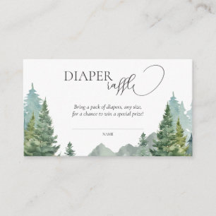 Adventure Forest Diaper Raffle Card