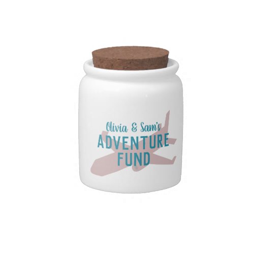  Adventure Fund Red Plane Piggy Bank Savings Jar