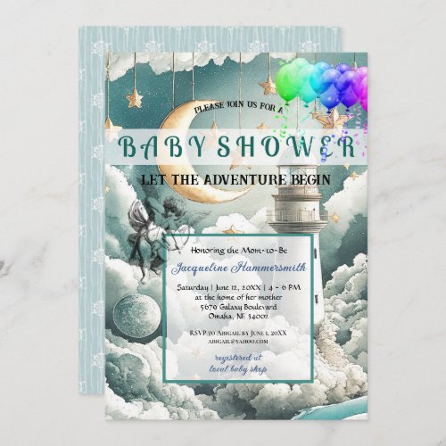 Adventure Gender Neutral Baby Shower Invitation