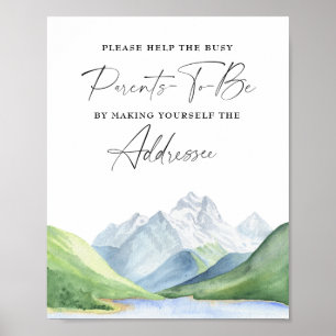 Adventure - Help the Busy Parents-to-Be Addressee Poster