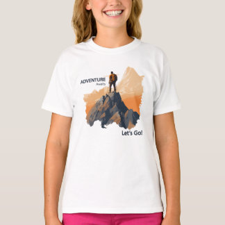 Adventure Hiking, Adventure Awaits, Let’s Go! T-Shirt