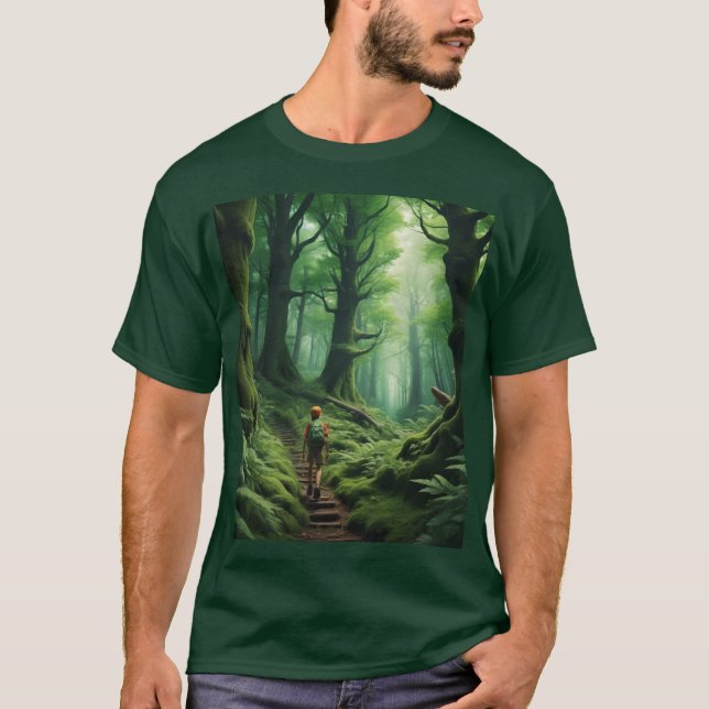 Adventure in a deep green forest T-Shirt (Front)