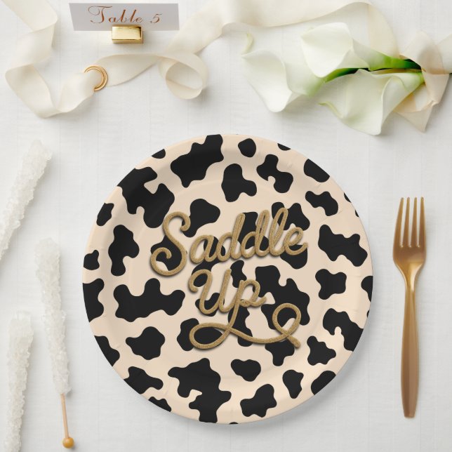 Adventure in the Wild West Rodeo Birthday Paper Plates (Wedding)