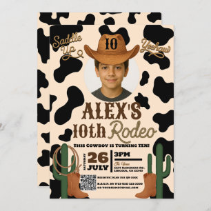 Adventure in the Wild West Rodeo Birthday Party Invitation