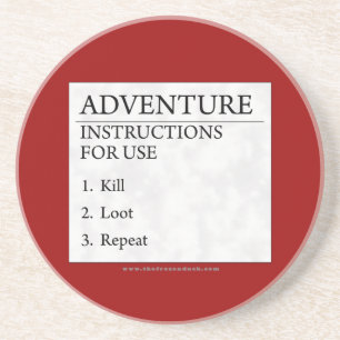 Adventure Instructions Sandstone Coaster