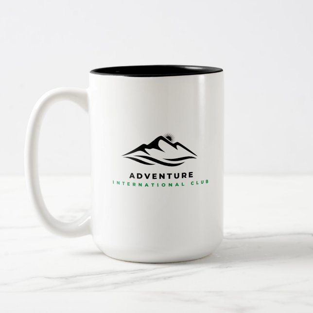 Adventure International Club Two-Tone Coffee Mug (Left)
