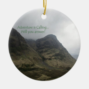 Adventure is Calling- Glencoe Ceramic Ornament
