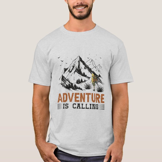 Adventure Is Calling T-Shirt - Embrace the Journey (Front)