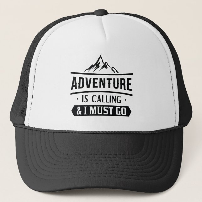 Adventure Is Calling Trucker Hat (Front)