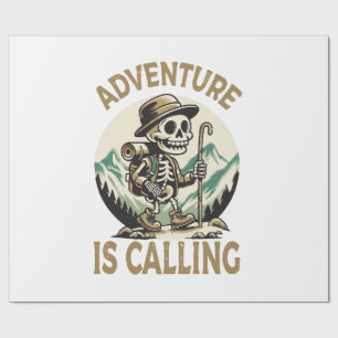 Adventure is calling wrapping paper