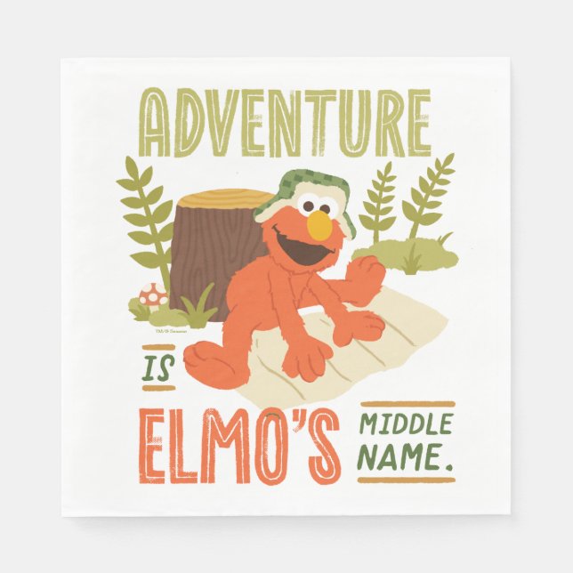 Adventure is Elmo's Middle Name Napkins (Front)
