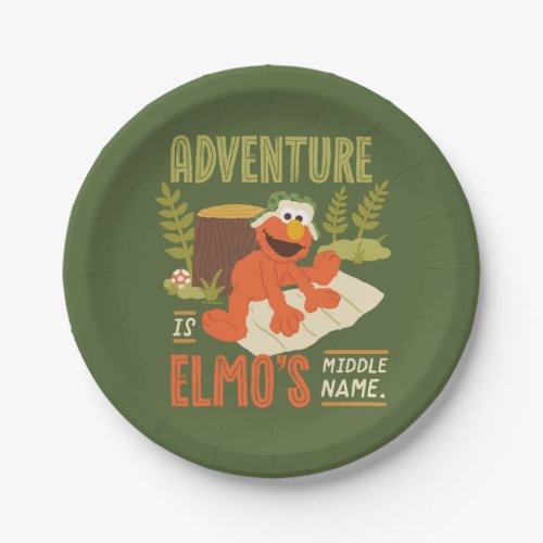 Adventure is Elmos Middle Name Paper Plates