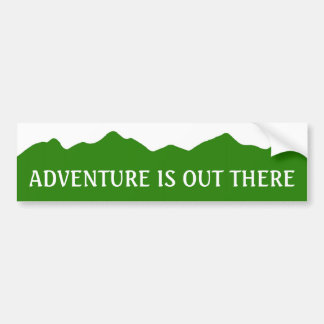 Adventure Is Out There Bumper Sticker