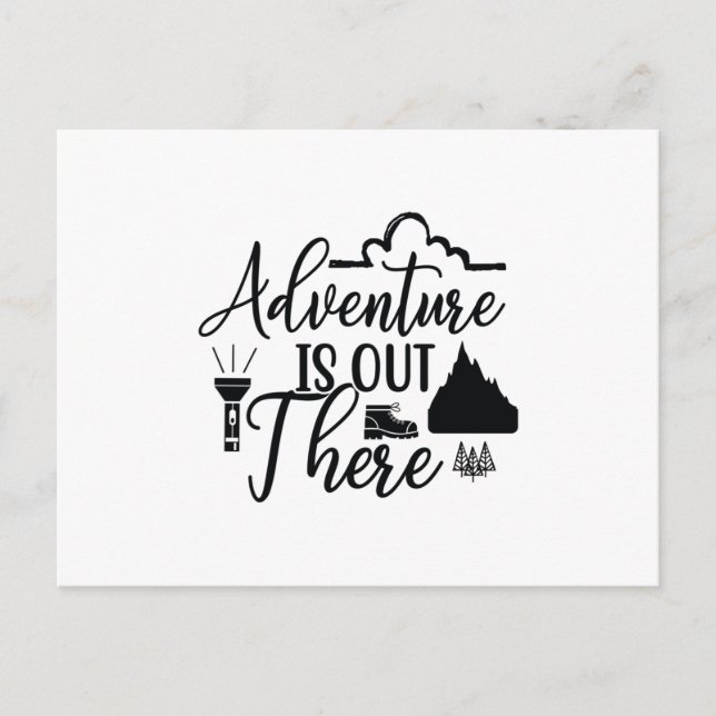 Adventure is out there postcard (Front)