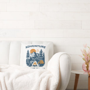 Adventure is out there throw pillow
