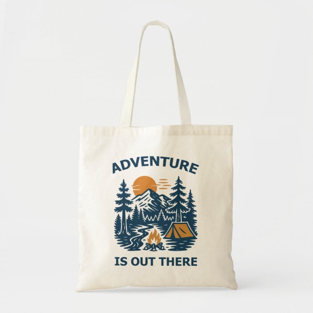 Adventure is out there tote bag (Front)