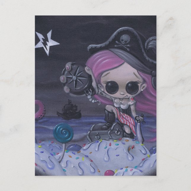 adventure is the true treasure postcard (Front)
