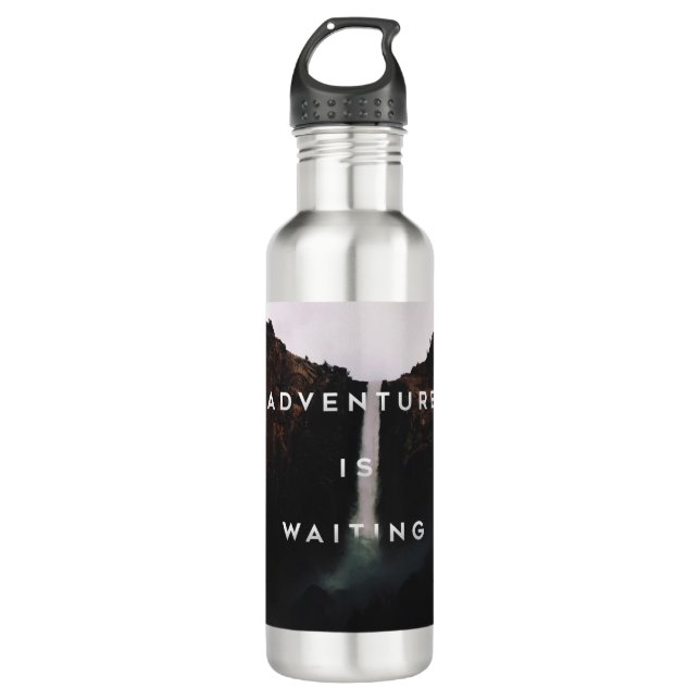 // Adventure is Waiting // Water Bottle (Front)