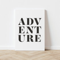 Adventure Kids Room Typography Canvas Print