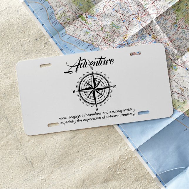Adventure  license plate (In Situ)