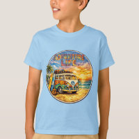 Adventure Life Retro Hippie Beach Sunset Graphic