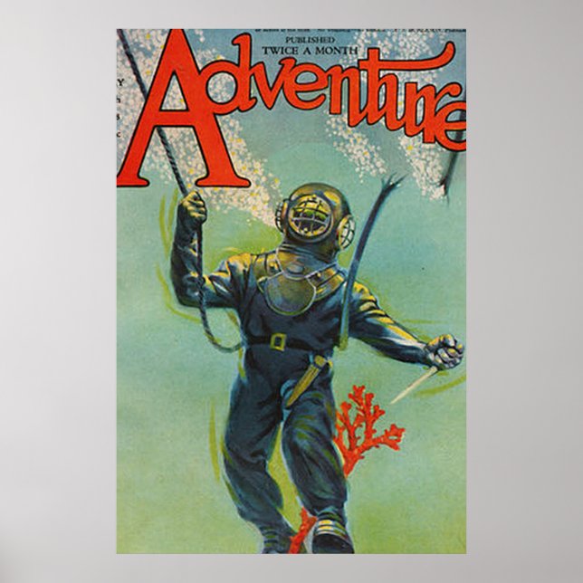 Adventure magazone cover poster (Front)