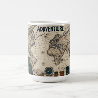 Adventure : Minimalist Travel-Inspired Mug Design
