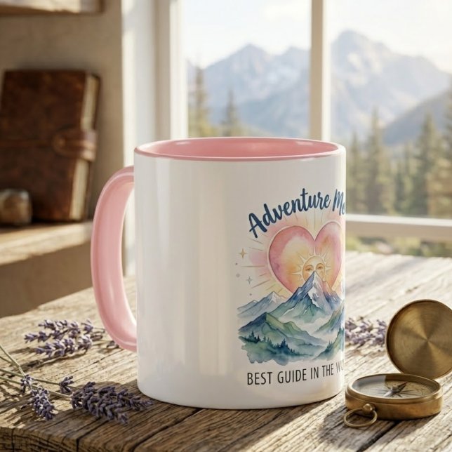 Adventure Mom Watercolor Mountain Mug (Creator Uploaded)