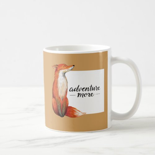 adventure more fox coffee mug