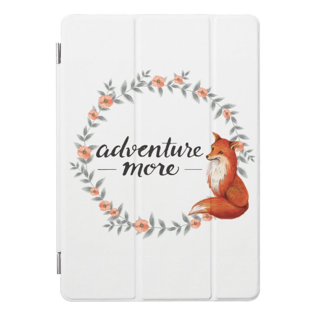 Adventure More Fox Wreath iPad Pro Cover (Front)