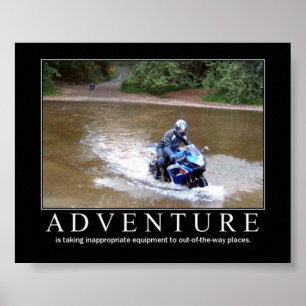 Adventure motivational poster