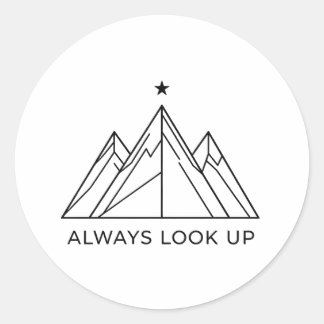 Adventure Mountain Always Look Up sticker