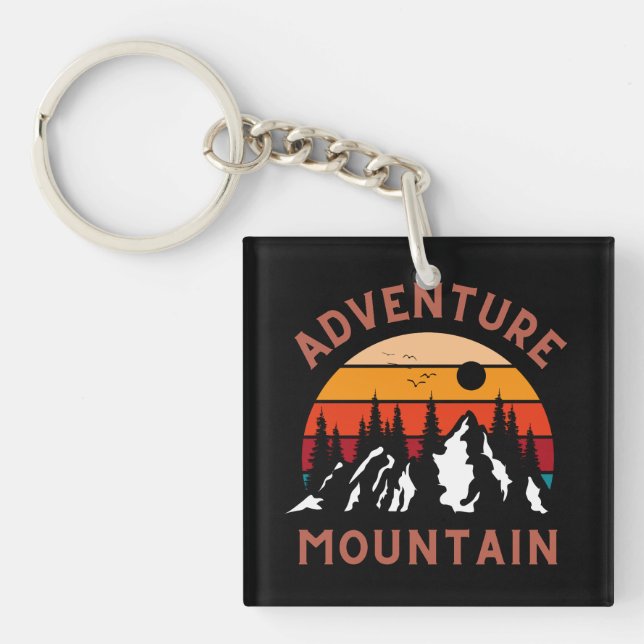 Adventure Mountain Keychain (Front)