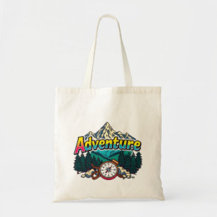 Adventure Mountain – Outdoor Hiking Nature Design Tote Bag