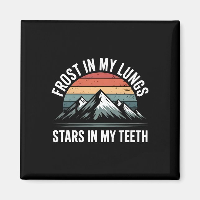 Adventure Mountain Range Climbing Peaks Explorer V Magnet (Front)