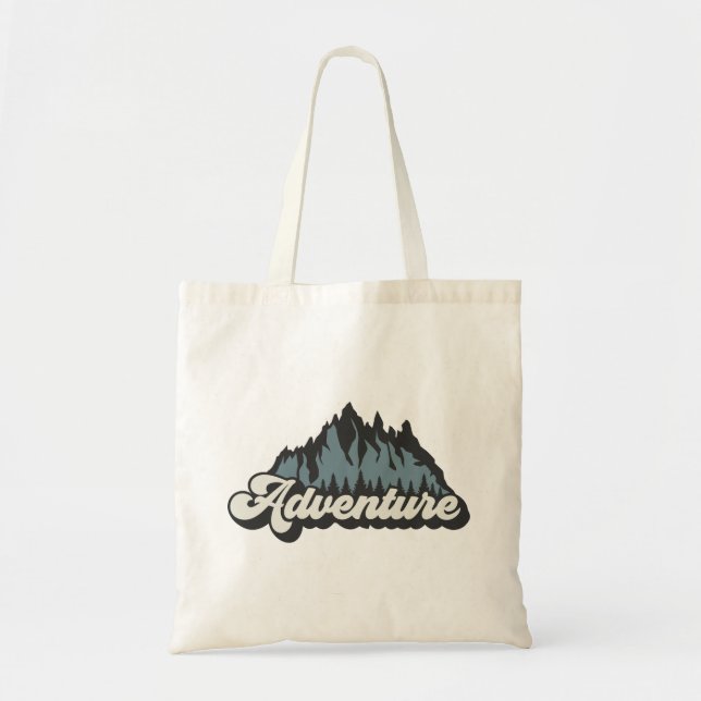 Adventure Mountains Tote Bag (Front)