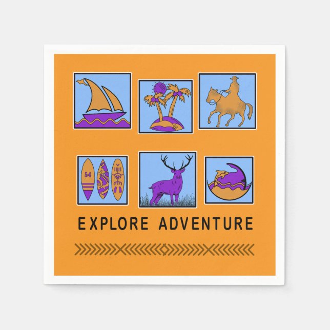 adventure napkins (Front)