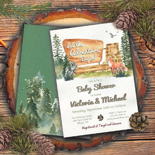 Adventure National Park Baby Shower Invitation