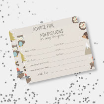 Adventure Neutral Predictions Advice Baby Shower Enclosure Card
