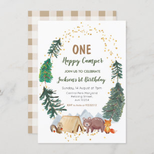 Download Happy Camper Invitations Zazzle