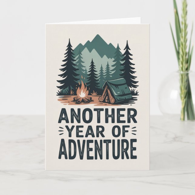 Adventure Outdoor Birthday Card for men (Front)